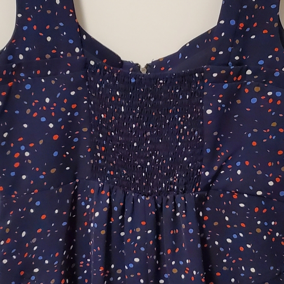 COPY - 2/$65  🖤💙 Like new BCBG navy dress with dotted pattern; zipper front - Picture 6 of 10